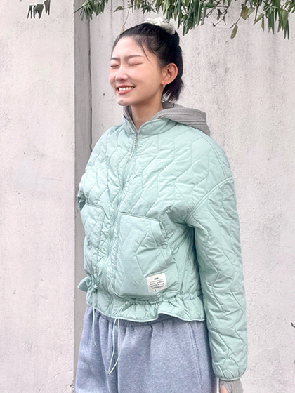 @eryukyung / 여성 써모퍼프 스탠드넥 패딩 자켓